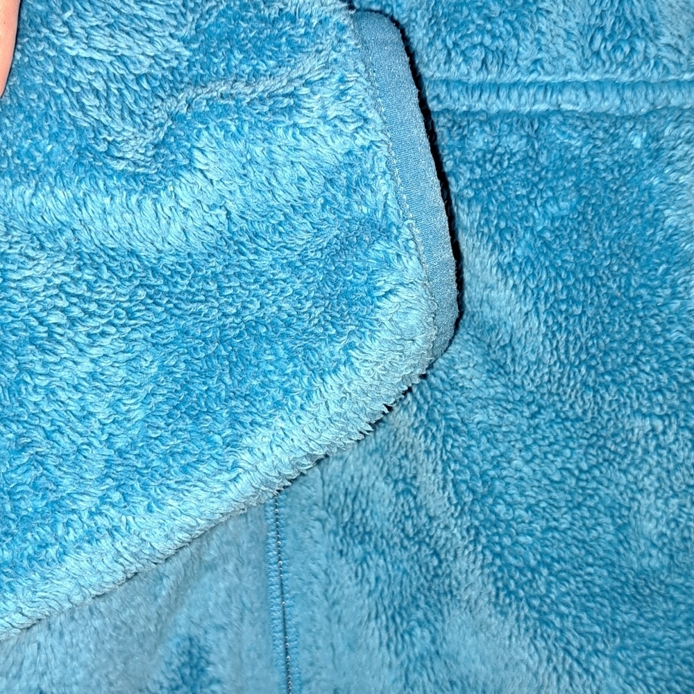Mountain HardWear Women's Fleece Fill Zip Adjustable Blue Pockets Size Medium - Picture 5 of 12